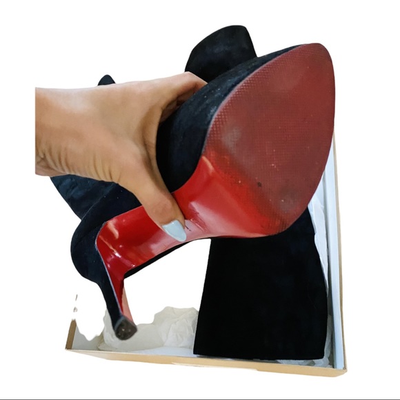 Christian Louboutin Daf Royal Boots Size 37.5 - Picture 7 of 9